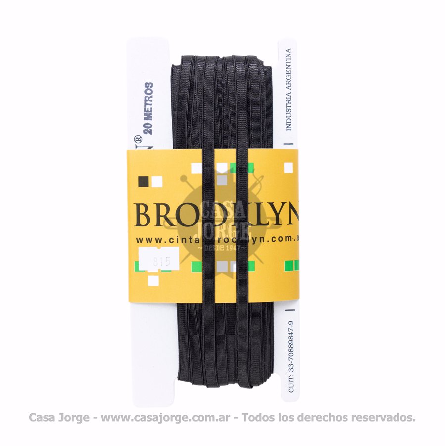 ELASTICOS BRETEL CON LYCRA BROOKLYN 6 MM POR 20 METROS