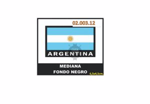 APLICACIONES ESTAMPADAS (BANDERA ARGENTINA MED) ART 02.003.12 POR 6 UNIDADES