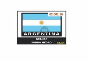 APLICACIONES ESTAMPADAS (BANDERA ARGENTINA) ART 02.001.16 POR 6 UNIDADES