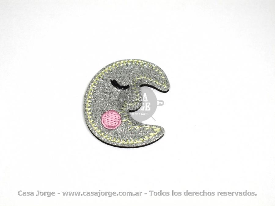 APLIQUES TERMOADHESIVO LUNA ART 2698 DE 55 POR 45 MM POR UNIDAD MINIMO 25 UNIDADES