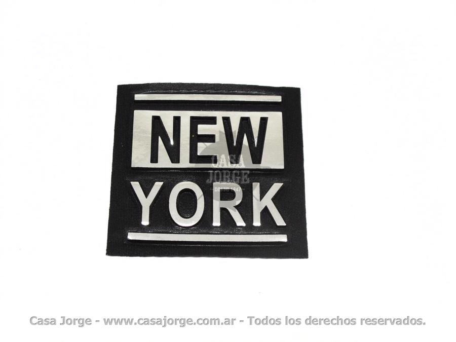 APLIQUES PARA COSER NEW YORK ARTICULO 2746 DE 80 POR 80 MM POR 25 UNIDADES