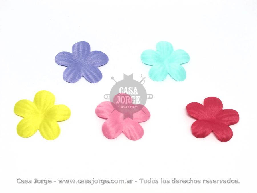 APLIQUES TERMOADHESIVO FLOR ART 2417 DE 40 POR 40 MM PAQUETE POR 500 UNIDADES