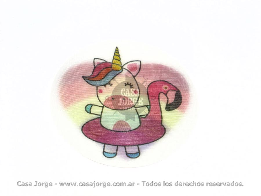 APLIQUES PARA COSER UNICORNIO 3D ART 3015  DE 70 MM DE DIAMETRO POR UNIDAD MINIMO 50 UNIDADES