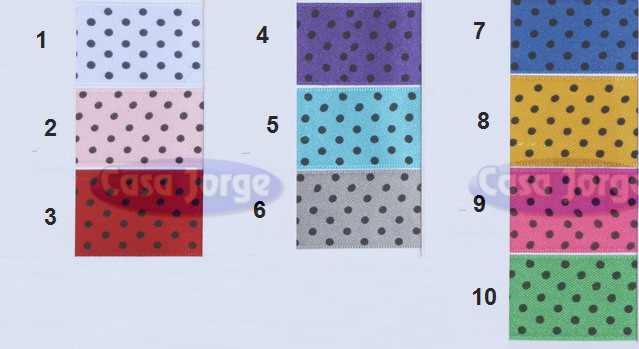 CINTAS ARCO IRIS A LUNARES ARTICULO 7037/5 DE 30 MM - Casa 