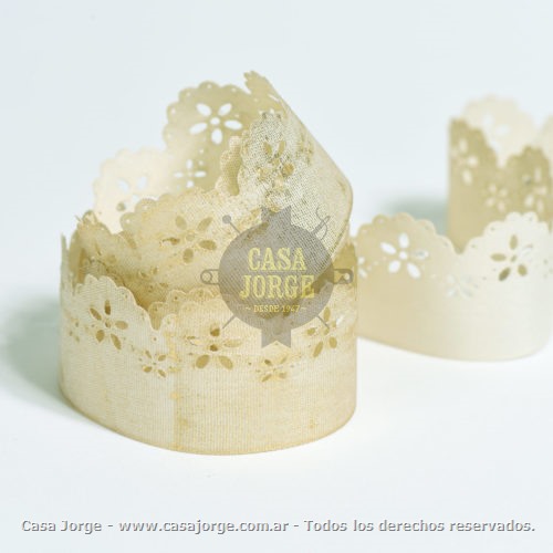 CINTAS CORDON DE ORO CRAQUEL ORO DE 30 MM ART CC1274030 POR 10 METROS