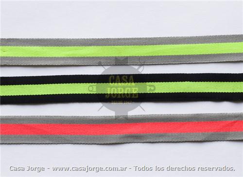 CINTAS DEPORTIVA FLUORESCENTE COMBINADA DE 20 MM POR ROLLO DE 100 METROS