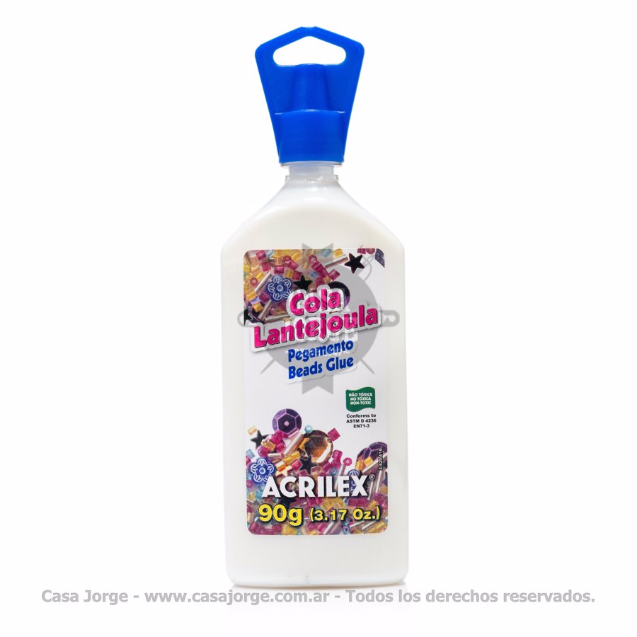PEGAMENTO PARA LENTEJUELAS MARCA ACRILEX DE 90 G ART 18890 POR UNIDAD