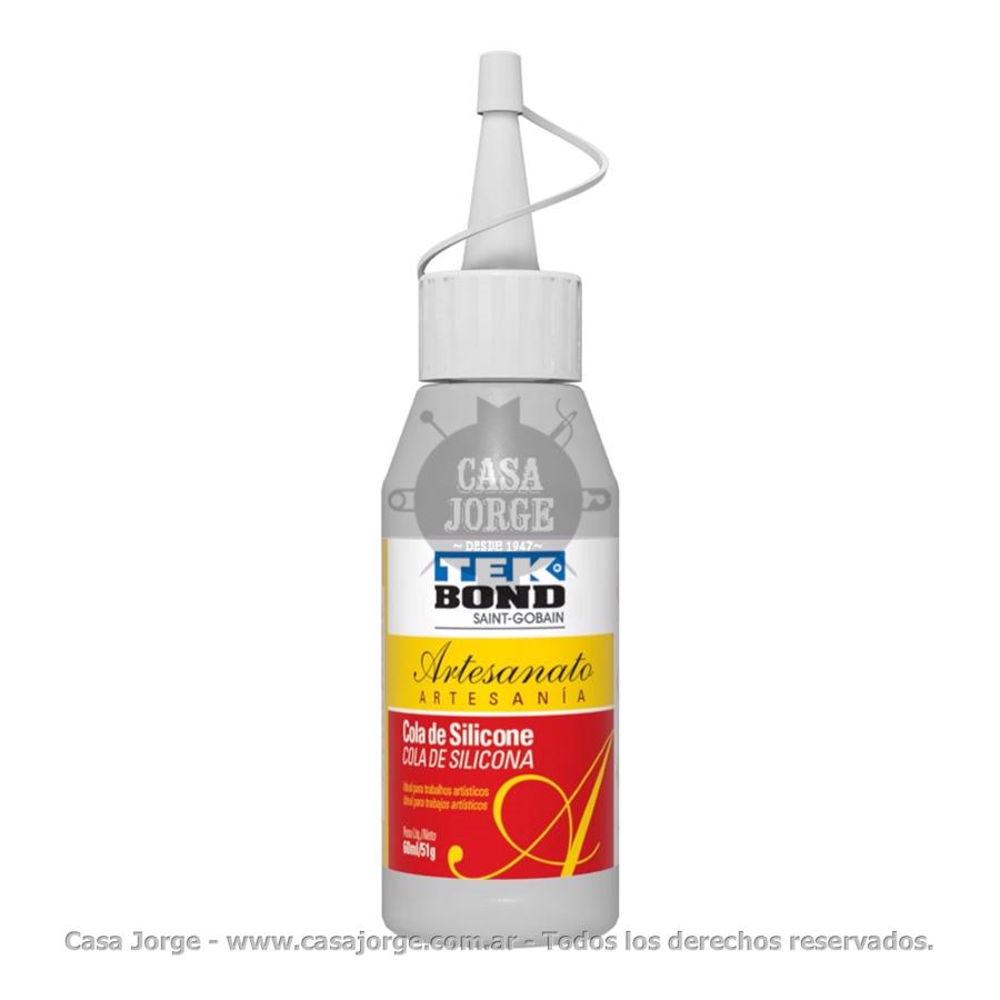 COLA TEK BOND SILICONADA LIQUIDA ARTESANATO POR 60ML / 51 GRAMOS