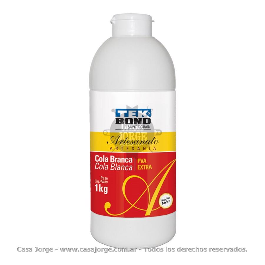 COLA TEK BOND VINILICA PVA EXTRA ARTESANIA BLANCA POR 1000 GRAMOS