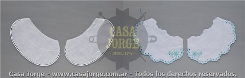 CUELLOS DE TELA BORDDOS POR PAR TAMAÑO CHICO