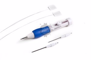 AGUJAS PARA BORDADO CHINO REGULABLE TK CON DOS PUNTAS Y ENHEBRADOR