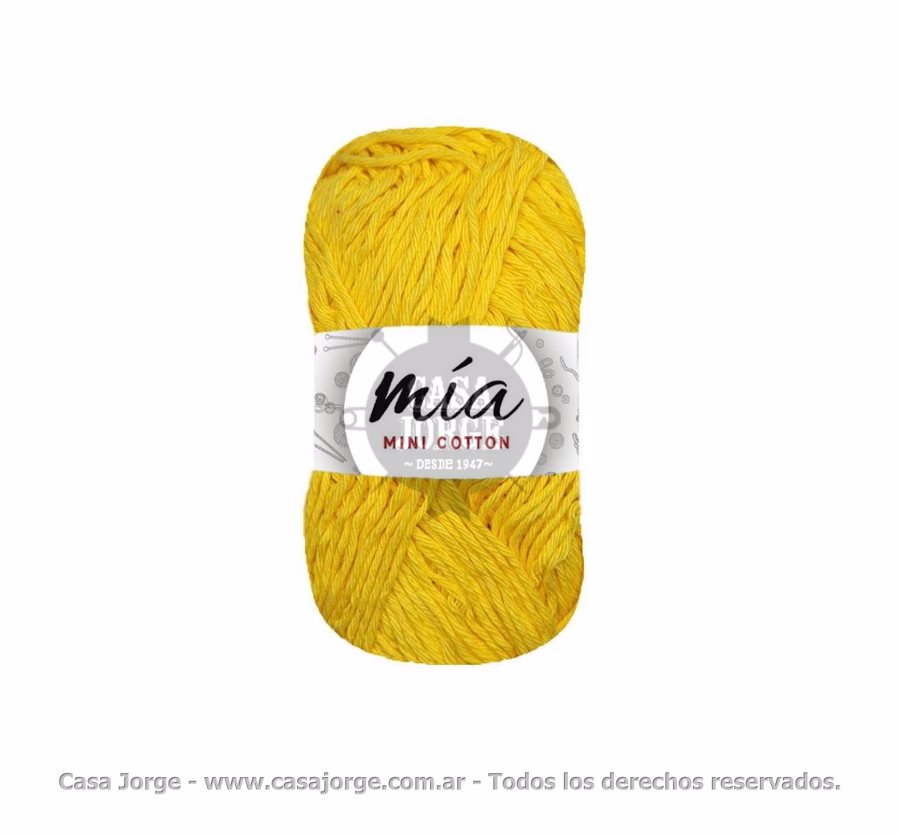 HILADOS DE ALGODON MINI COTTON 8/6 EN OVILLO DE 50 GRAMOS POR KILO