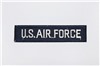 APLIQUE U.S.AIR FORCE ART 10483 POR UNIDAD MINIMO 100 UNIDADES COLOR AZUL DE 115 MM POR 25 MM