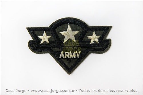APLICACION BORDADA ARMY ART10501 POR UNIDAD MINIMO 100 UNIDADES