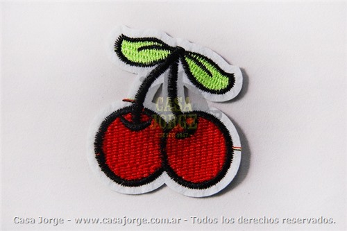APLIQUES TERMOADHESIVO CEREZA ART 2166 POR 100 UNIDADES