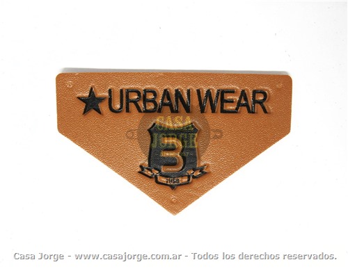 APLIQUES BADANA TERMOADHESIVO ART 238 DE 50 POR 80 MM ANCHO POR UNIDAD MINIMO 500 UNIDADES