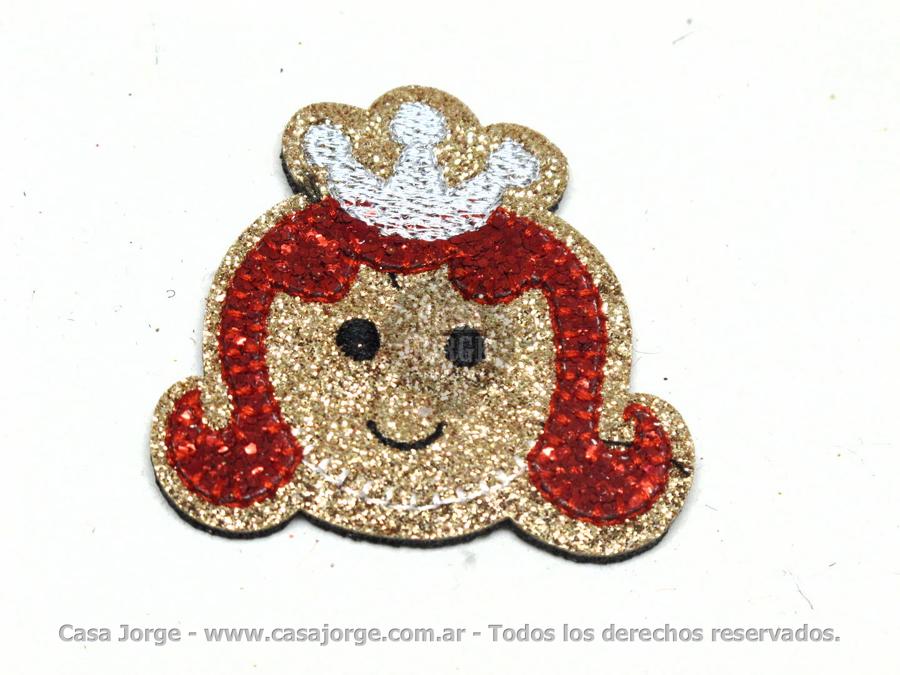 APLIQUES TERMOADHESIVO PRINCESA ART 2696 DE 50 POR 55 MM POR UNIDAD MINIMO 25 UNIDADES