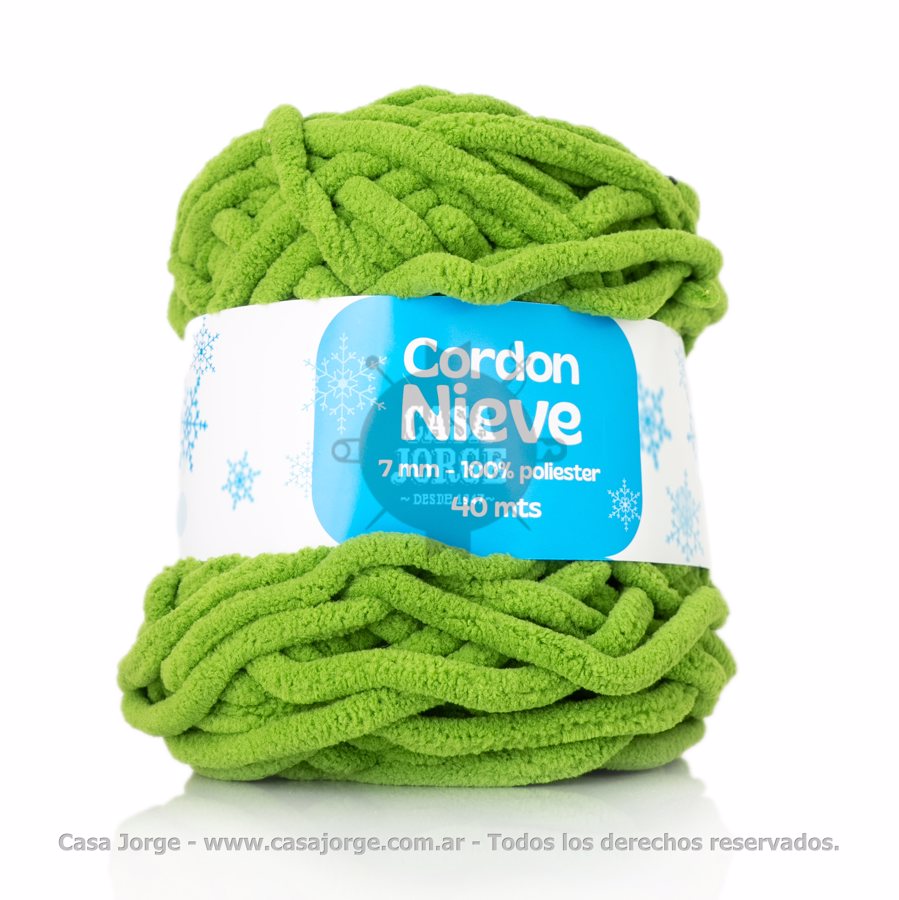 CORDON NIEVE 100 % POLIESTER DE 7 MM POR 40 METROS