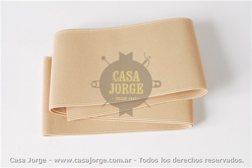 ELASTICOS AFELPADO CORDON DE ORO PW100010 DE 80 MM POR 25 METROS BLANCO O BEIGE