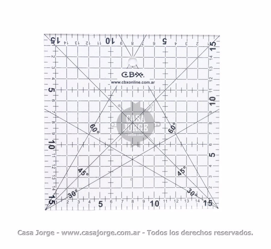 REGLAS PACTCHWORK CBX DE 16 X 16 CM POR UNIDAD