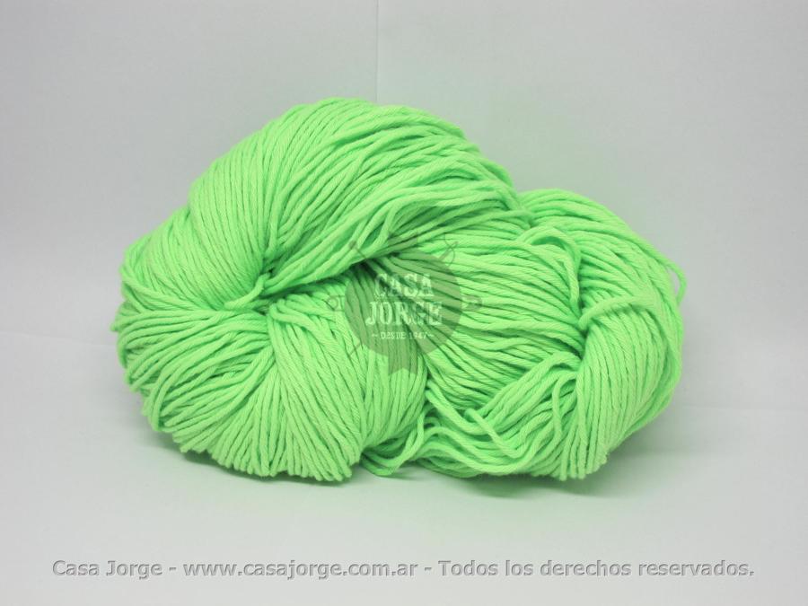 LANAS ALGODON RUSTICO GRUESO EN MADEJA FLUO