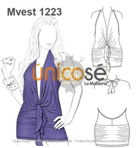 VESTIDO DRAPEADO CINTURA MOLDE: Mvest1223