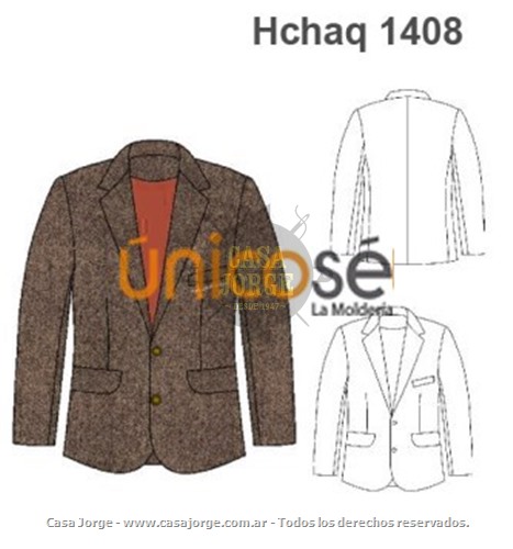 CHAQUETA HOMBRE AMBO MOLDE: Hchaq1408