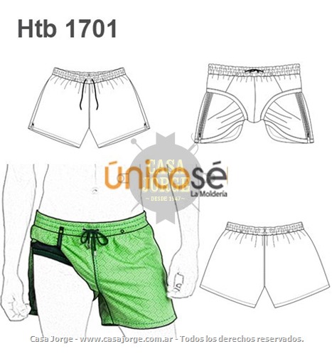 Hombre Htb1701 Bañador La Meander Casa De Jorge Traje Baño c35R4LSjqA