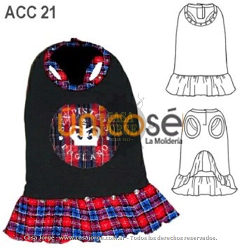 VESTIDO ROCK PERRITA. MOLDE: ACC 21