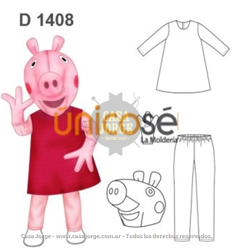 DISFRAZ DE CERDITA MOLDE: D1408
